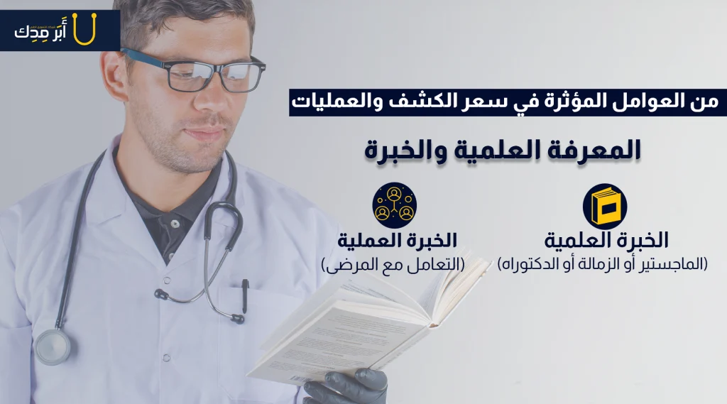 توضيح دور الخبرة في تحديد سعر كشف طبيب عام او اخصائي